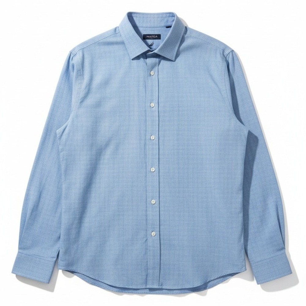 Nautica Light Blue Long-Sleeve Dress Shirt